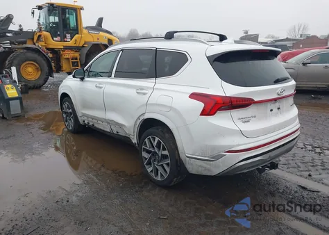 2021 Hyundai Santa Fe Calligraphy z USA, uszkodzony, nr VIN 5NMS5DALXMH368489